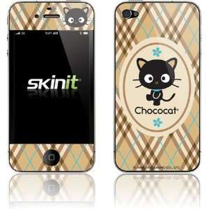  Chococat Brown and Blue Plaid skin for Apple iPhone 4 / 4S 