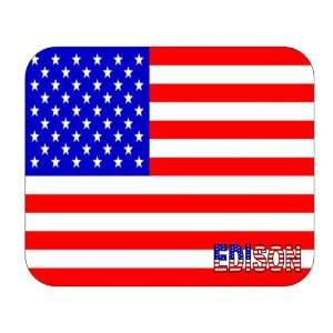  US Flag   Edison, New Jersey (NJ) Mouse Pad: Everything 