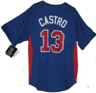 MLB CHICAGO CUBS STARLIN CASTRO ADULT MAJESTIC BATTING PRACTICE 