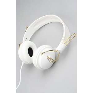  WeSC The Tambourine Golden Headphones in White,Headphones 