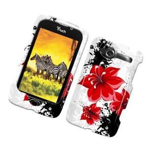  Lily Red Hard Protector Case Cover For HTC Wildfire 
