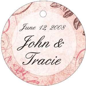 Favors Picture Frame Design Circle Shaped Personalized Thank You Tags 