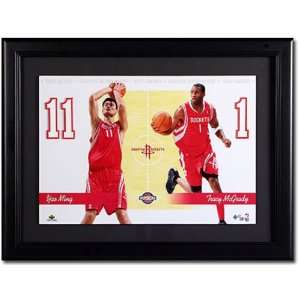  Yao Ming and Tracy McGrady Houston Rockets Unsigned Dual 