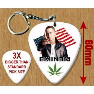  Eminem BIG Guitar Pick Keyring: Musical Instruments