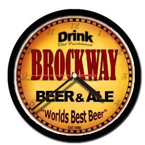  BROCKWAY beer and ale cerveza wall clock: Everything Else