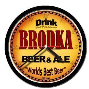  BRODKA beer and ale cerveza wall clock: Everything Else