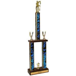  Quick Ship Broomball Trophies   Wood Base: Home & Kitchen