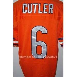  chicago bears #6 jay cutler orange jerseys football 