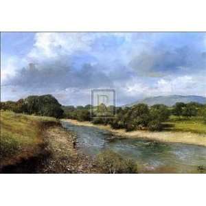 Trout Fishing County Mayo Poster Print