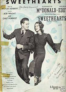 1938 Sweethearts Jeannette MacDonald / Nelson Eddy  