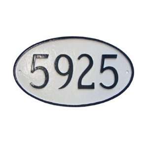  Oval Address Plaques 1 Line Petite Wall Mount Patio, Lawn 