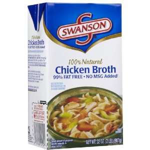 Swanson Chicken Broth, 32 oz:  Grocery & Gourmet Food