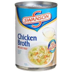 Swanson 99% Fat Free Chicken Broth 14.4: Grocery & Gourmet Food