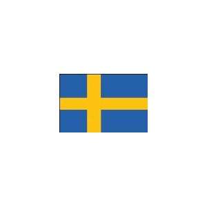  4 ft. x 6 ft. Sweden Flag with Brass Grommets: Patio, Lawn 