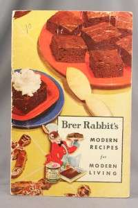 Vintage Advertising Paper Brer Rabbit Molasses Cookbook  