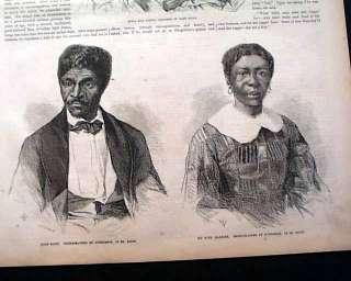 Rare DRED SCOTT CASE Slavery 1857 Newspaper w/ prints  