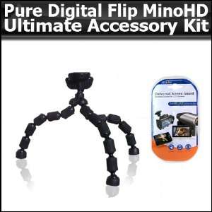  Accessory Kit For Pure Digital Flip MinoHD Camcorder 3rd Generation 