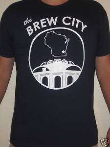 Milwaukee Brewers Brew City T shirt Med  