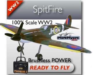 NEW Parkflyers R/C 4 Channel Supermarine Spitfire RTF Electric RC 
