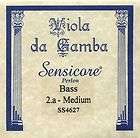 Super Sensitive Sensicore Bass Viola de Gamba Strings A2, Alum 