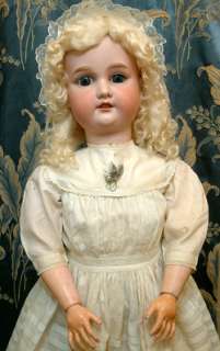 Super Large 35 A 16 M Armand Marseille antique Doll in Antique Dress 