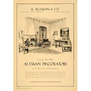 1930 Ad B. Altman & Co. Interior Decorators Living Room 