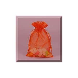  30ea   5 X 8 Orange Flat Organza Bag: Health & Personal 