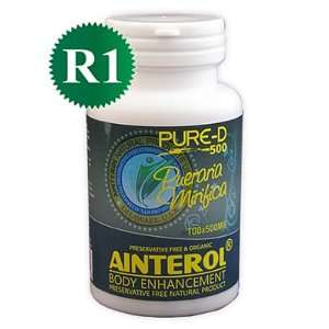 Pueraria Mirifica 500mg Pure D R1 Capsules 100% New Stronger Strain 
