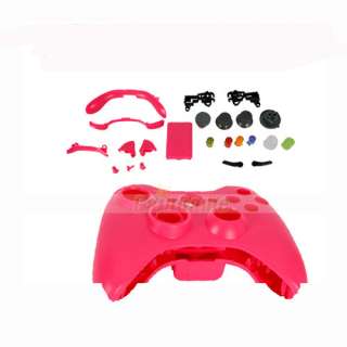 New Controller Case Shell + Buttons FOR XBOX 360 COVER Pink Free 
