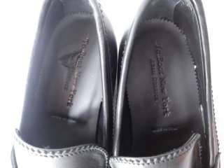 NEW TO BOOT NEW YORK BY ADAM DERRICK BLACK LEATHER LOAFERS 9.5  