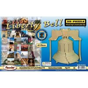  Liberty Bell   3D Jigsaw Woodcraft Kit Wooden Puzzle: Toys 