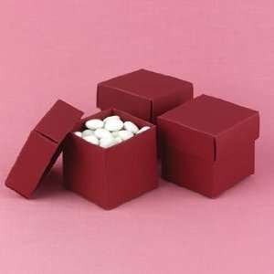  Claret 2 piece Favor Boxes   Personalized: Health 