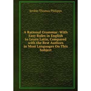   in Most Languages On This Subject Jenkin Thomas Philipps Books