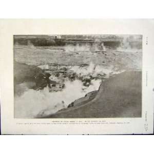  Eruption Volcano Merapi Java Lava French Print 1931: Home 