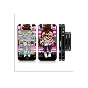 iphone 4s (rocker chick) full body skin kit compatible with 4g verizon 