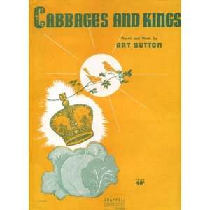  Cabbages and Kings Vintage 1953 Sheet Music Everything 