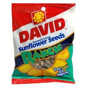 David Sunflower Seed, Ranch Flavor, 5.25 Ounce Bags (Pack of 24)