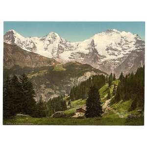  Photochrom Reprint of Murren, Grutschalp, I, Eiger, Monch 