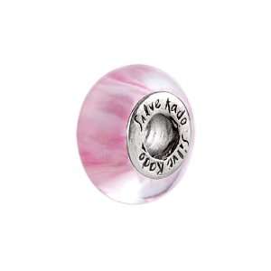   (tm) F10 Murano Glass Musky Pink Bead / Charm: Finejewelers: Jewelry