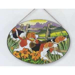  American Foxhounds   Suncatcher by Joan Baker: Home 