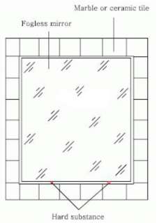Electric heated anti fog bathroom mirror defogger rectangular 16″*24 