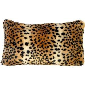 Pillow Decor   Amur Leopard Faux Fur 12x20 Throw Pillow  