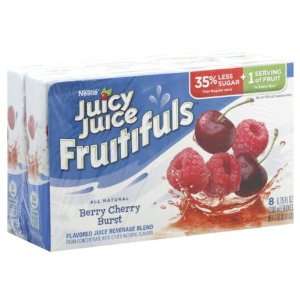 Juicy Juice Fruitifuls All Natural Berry Cherry Burst 8count 6.75 Oz 