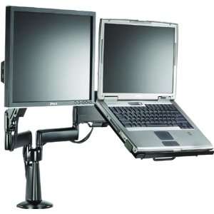 com Chief KGL220 Height Adjustable Monitor Laptop Dual Arm Desk Mount 