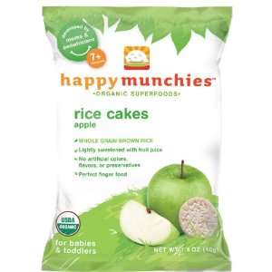 Happy Munchies Organic Apple Rice Cakes Grocery & Gourmet Food