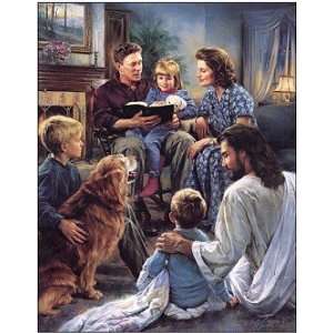 Nathan Greene Family Worship Canvas Giclee