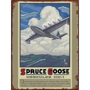  Spruce Goose Metal sign Aircraft and Airplane Decor Wall 