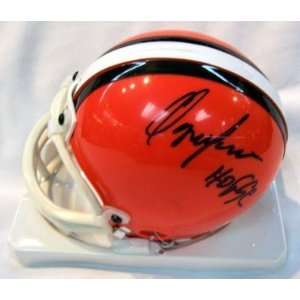  Ozzie Newsome Autographed / Signed Browns Mini Helmet 