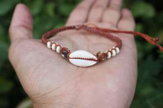   Sea Shell Seashell Bone Beads Slip knoted Bracelets Wholesale  