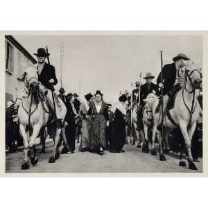  1937 Camargue Horses Gardians Saintes Maries de la Mer 